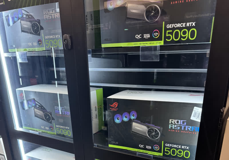 Asus $3,700 RTX 5090 cards arrive at Micro Center store, sell out straight away