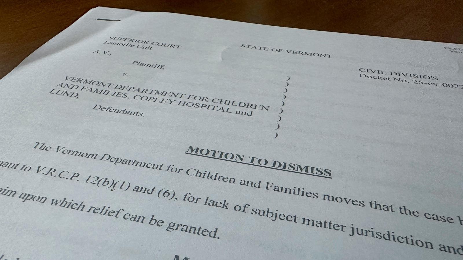 Vermont child welfare agency seeks to dismiss lawsuit alleging it tracked pregnant women