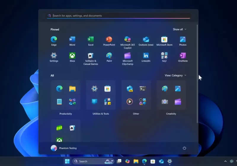 Windows 11 is getting a revamped Start Menu