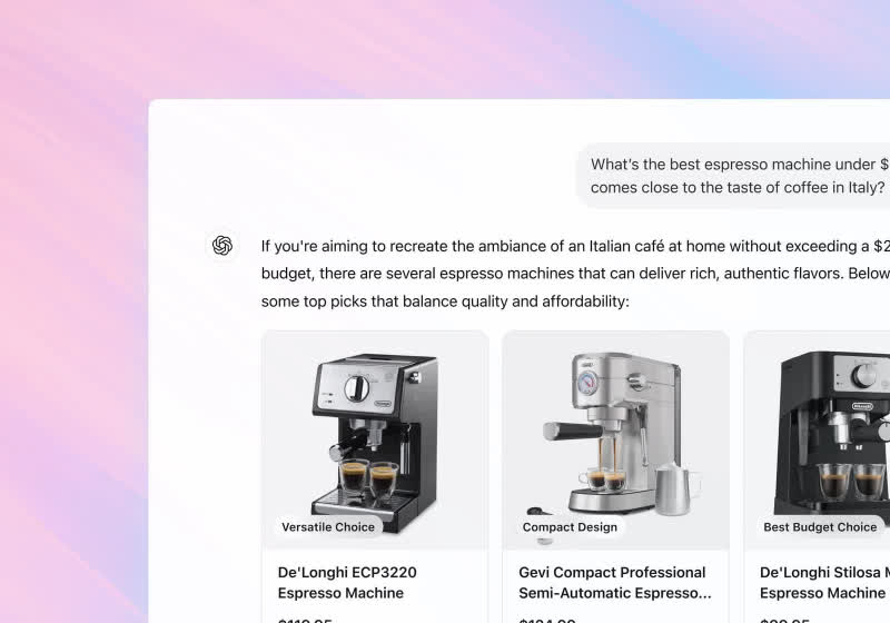 ChatGPT one-ups Google with AI-driven shopping suggestions and zero ads