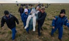 Nasa’s oldest astronaut celebrates 70th birthday with return to Earth