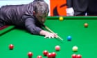 Ronnie O’Sullivan holds narrow lead over Ali Carter in World Snooker Championship