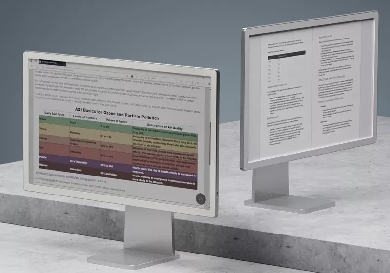 Boox debuts Mira Pro Color 25" e-ink monitor for work and coding