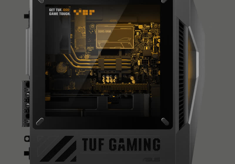 The Asus TUF Gaming T500 is a mobile CPU-powered desktop for better thermals