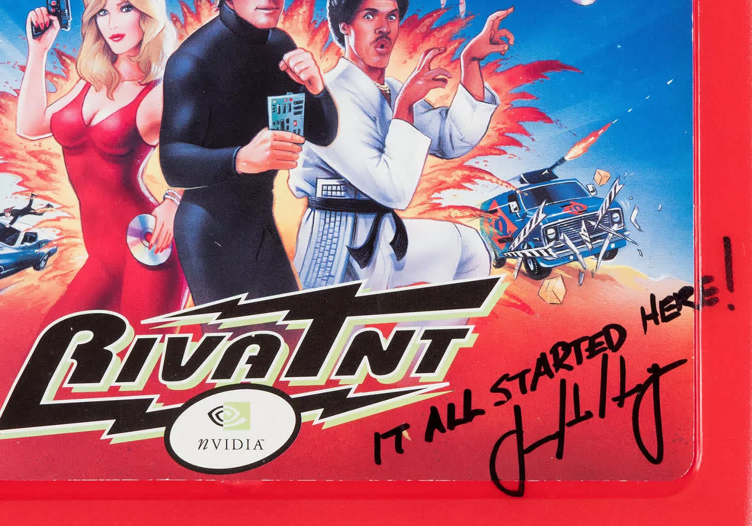 Rare 1998 Nvidia Riva TNT prototype and signed lunchbox go up for auction