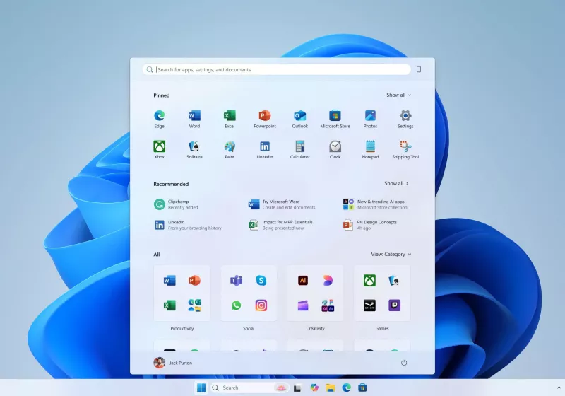 Microsoft unveils a new "human-centric" Start Menu redesign for Windows 11