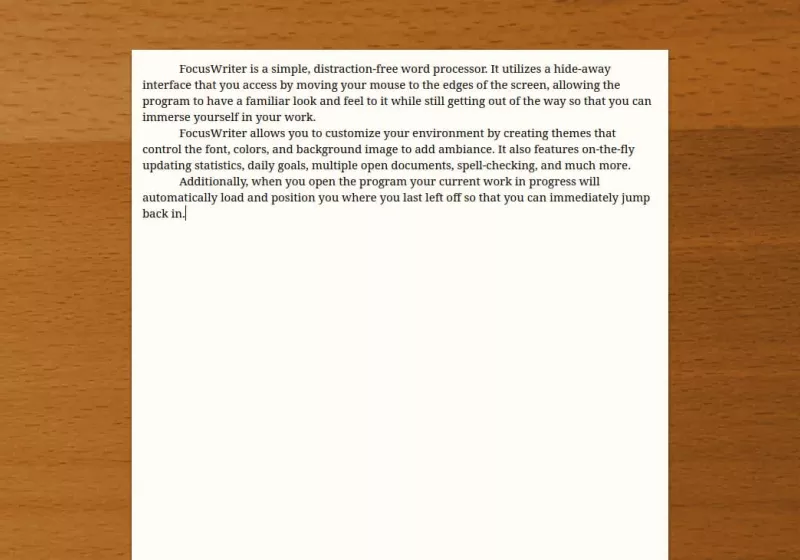 Write distraction-free with FocusWriter