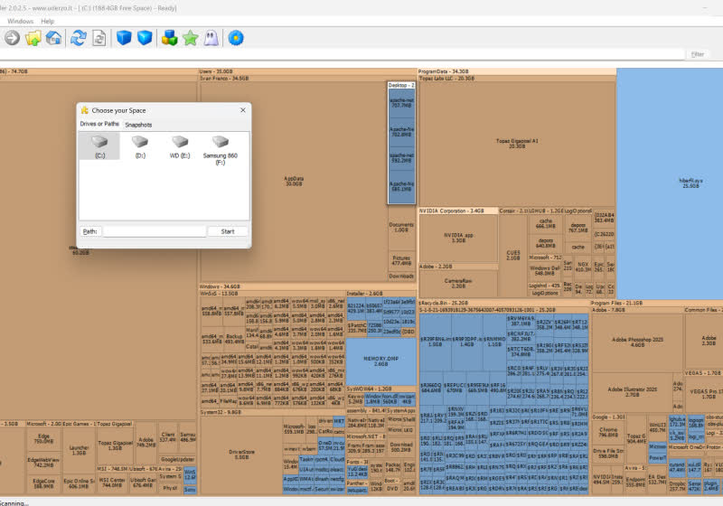 Space Sniffer v2 improves graphics, stability and performance