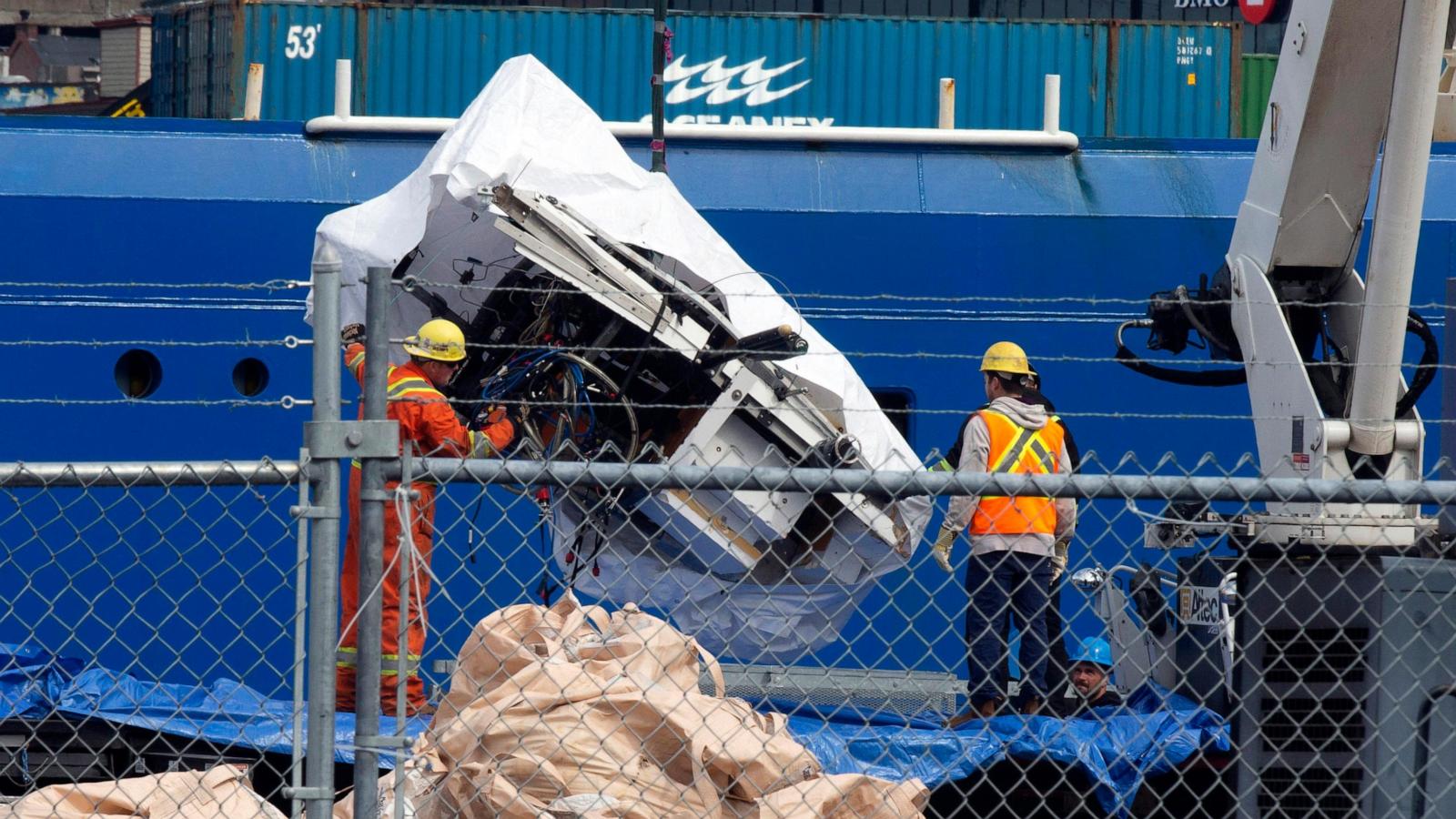 Vessel's implosion can be heard on new video from expedition to Titanic wreckage