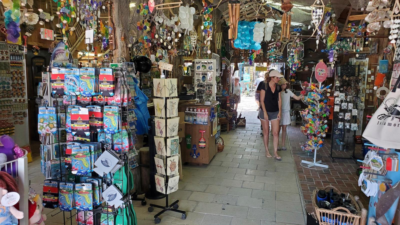 Rain Barrel Village gives visitors a taste of old Florida and a photo op with a giant lobster