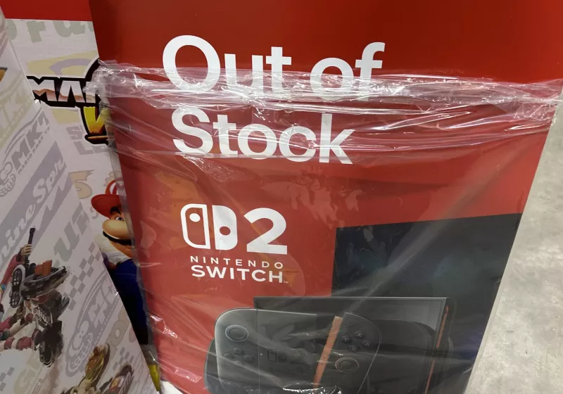 Nintendo sends "Out of Stock" signs to US stores before Switch 2 launch