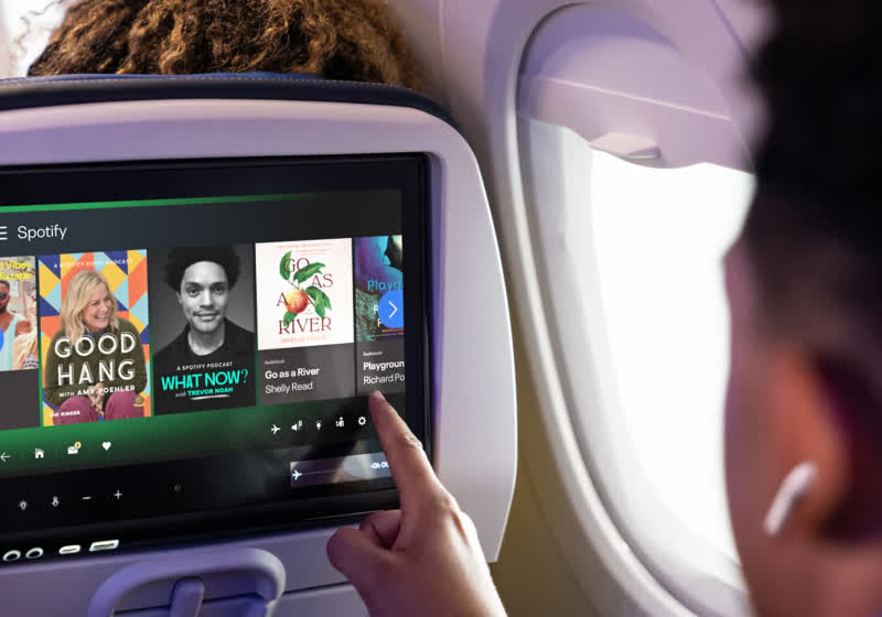 United Airlines partners with Spotify for free music at 35,000 feet