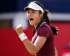 Emma Raducanu ‘locked in’ after straight-sets win at Queen’s Club