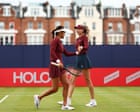 Raducanu and Boulter laugh off Queen’s doubles defeat with singles to come