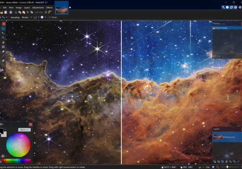 Paint.NET is a free and flexible image editor for Windows