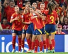 Women’s Euro 2025: five-star Spain lay down marker before Germany enter fray – live