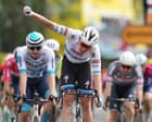 Sprint leader Jasper Philipsen crashes out of Tour as Tim Merlier wins chaotic stage three