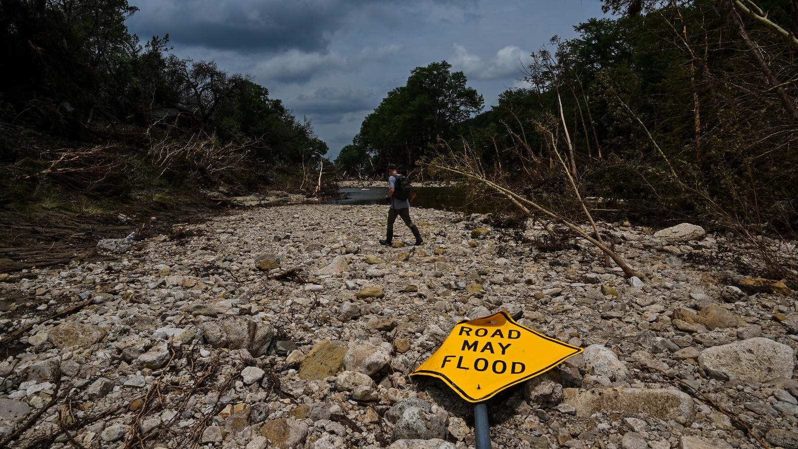 ‘Disasters are a human choice’: Texas counties have little power to stop building in flood-prone areas