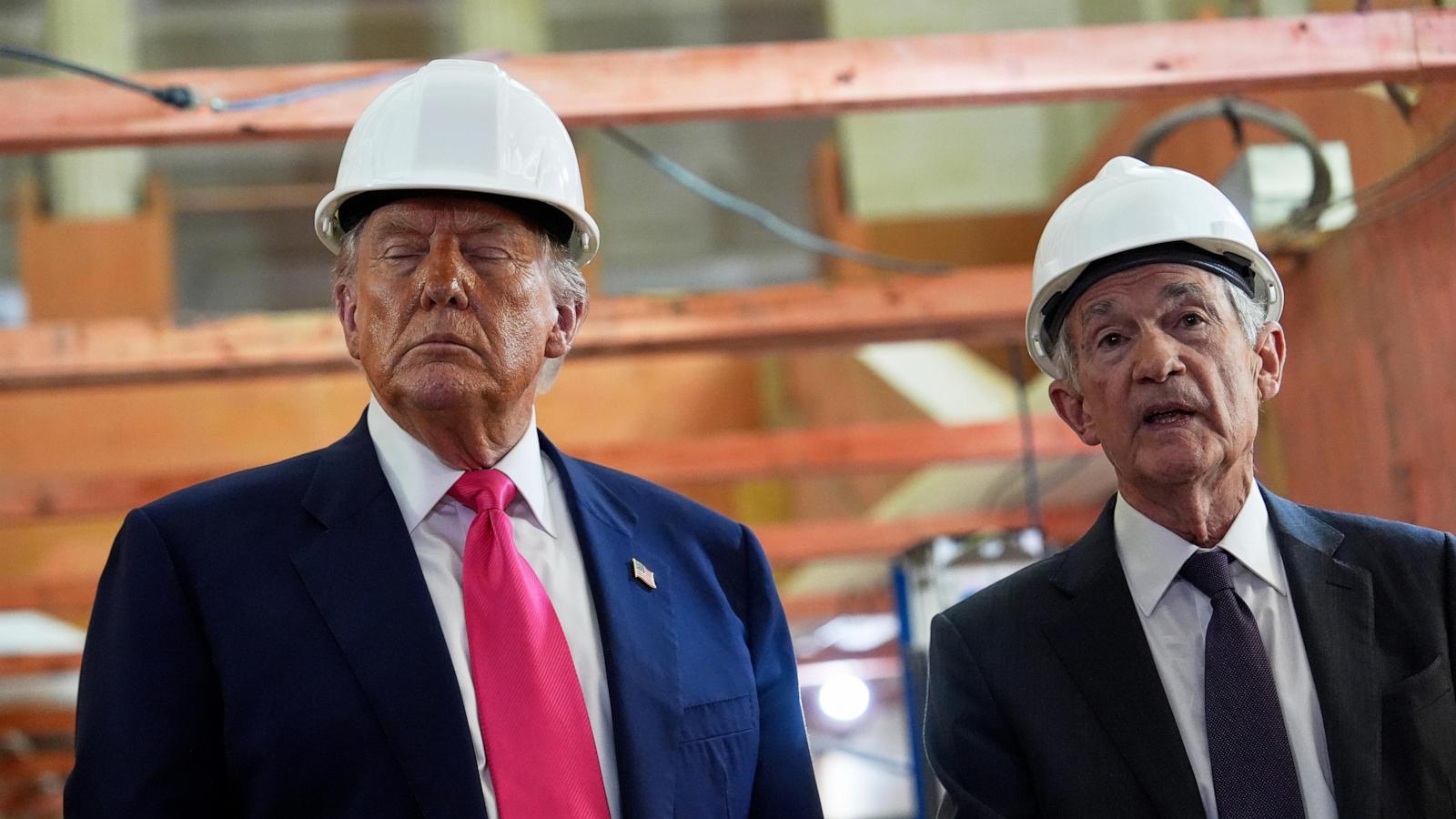 Trump to visit Federal Reserve headquarters as feud with its chair continues