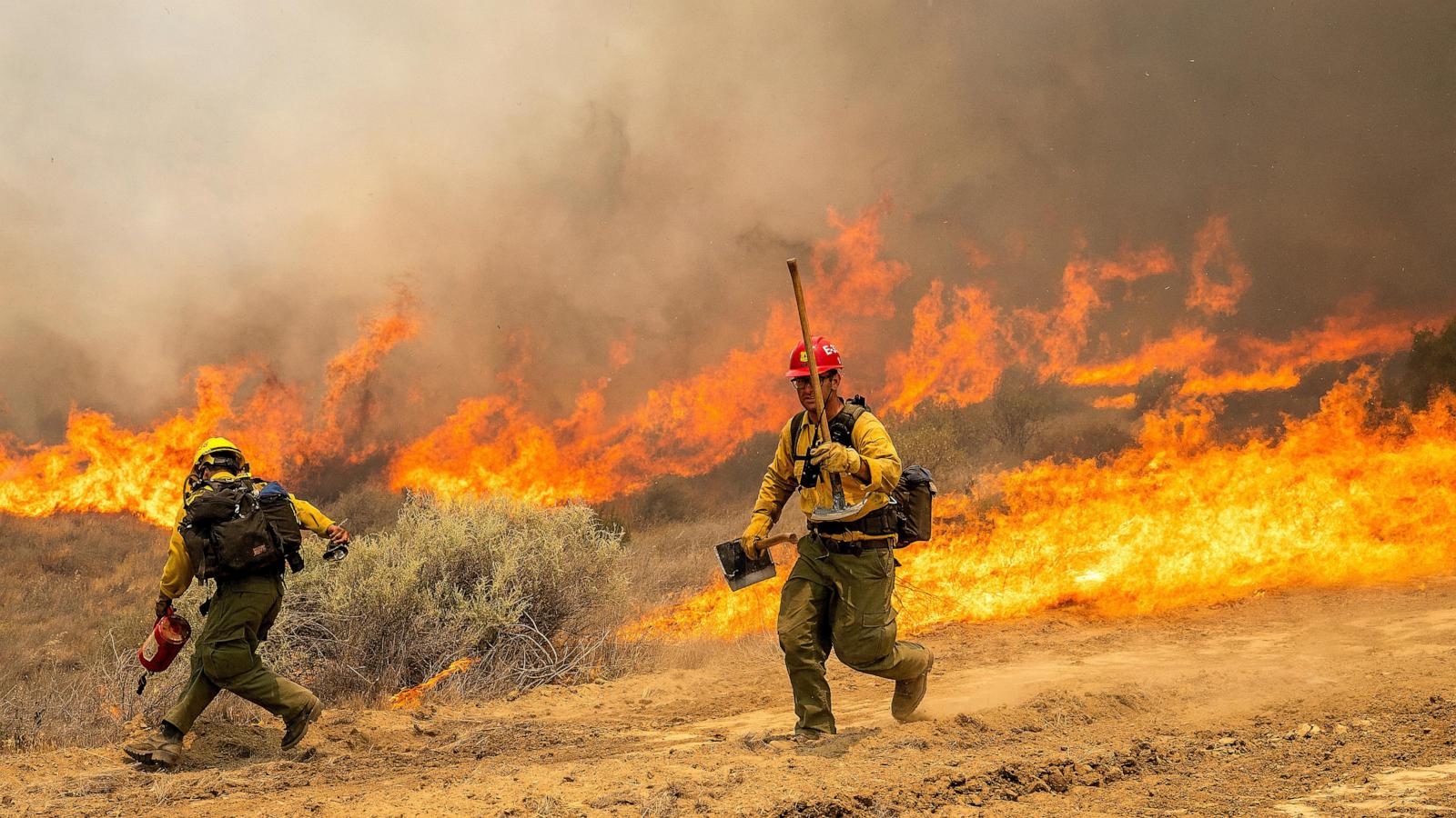 California's largest blaze this year explodes in size as hot weather raises wildfire risk statewide