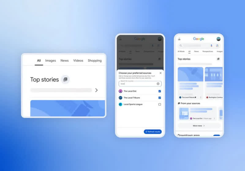 Google launches "Preferred Sources" to prioritize trusted sites in search results