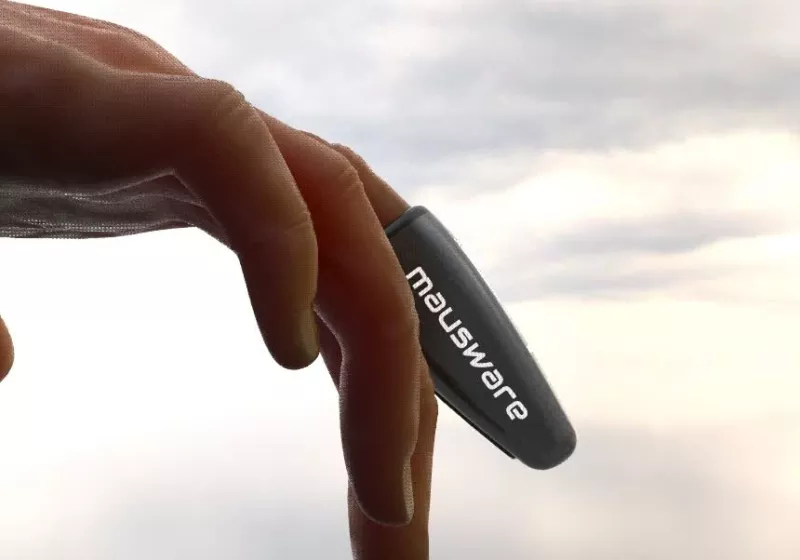 Wearable finger mouse brings precision control anywhere, no desk needed