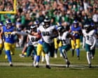 NFL roundup: Last-second blocked field-goal return seals Eagles’ wild win over Rams
