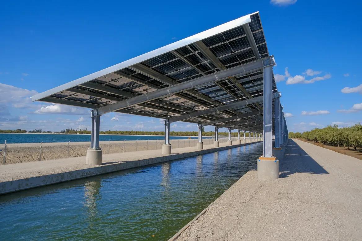California’s first solar-covered canal is now fully online