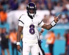 Lamar Jackson dazzles on return from injury as Ravens dominate Dolphins