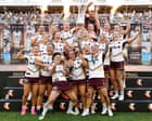 Brisbane Broncos win NRLW premiership after surviving Sydney Roosters fightback