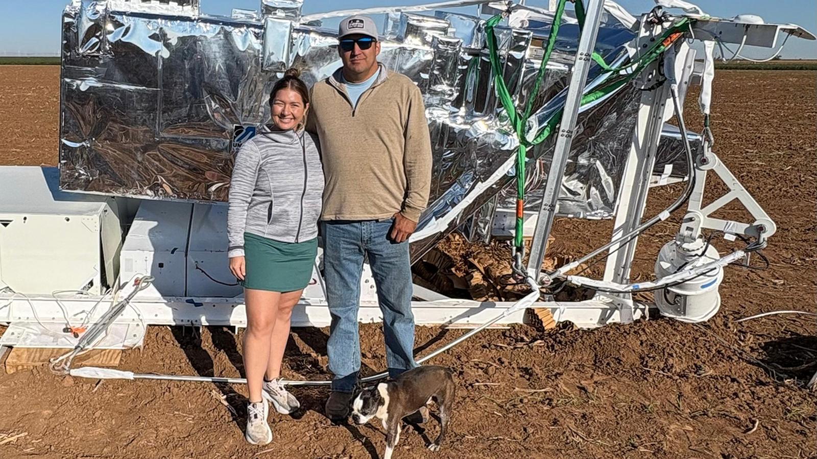 She saw a car-sized object above a Texas farm and found a wayward hunk of NASA equipment