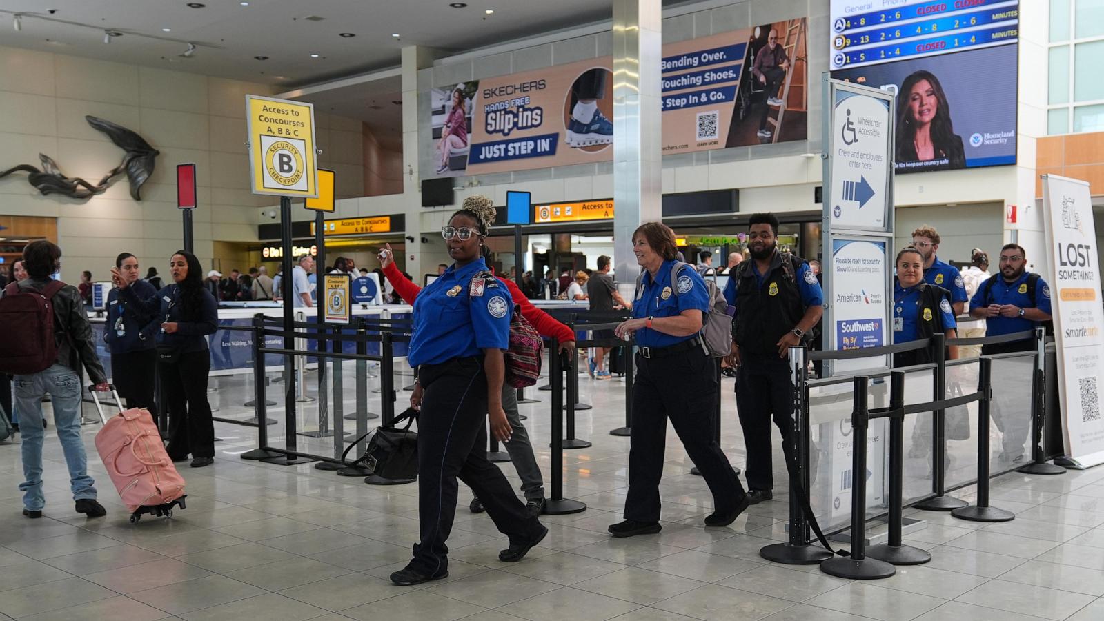 Some airports refuse to play Noem video on shutdown impact, saying it's political