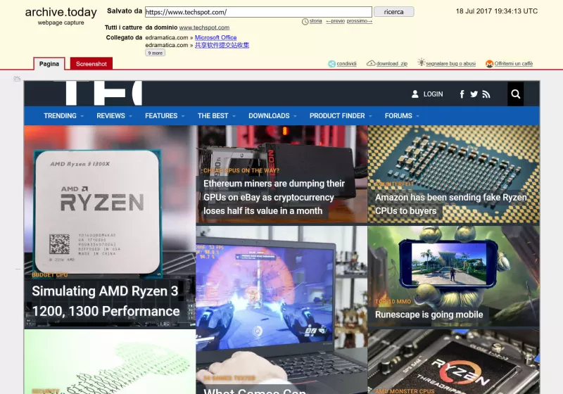 FBI is investigating the shadowy owner of web snapshot service Archive.today