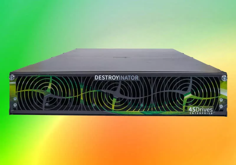 The Destroyinator is a data deletion monster that can securely wipe up to 60 drives simultaneously at 64 GB/s