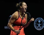 Sabalenka to face Rybakina in WTA Finals decider after holding off Anisimova
