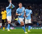 Phil Foden’s double downs Borussia Dortmund as Manchester City sparkle