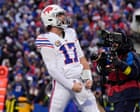 NFL roundup: Allen stars in Bills’ wild win; Brissett breaks completions record