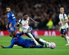 Tottenham’s confused mess of a team exposed by Chelsea’s crash tackle king | Barney Ronay