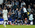 European roundup: nine-man Real Madrid stunned at home by Celta Vigo