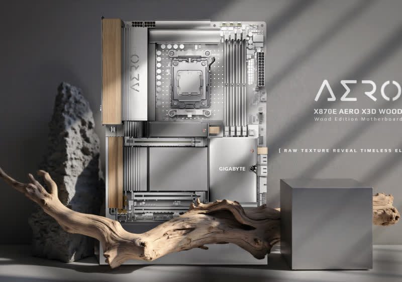 New Gigabyte motherboard features real wood and leather to bring "warmth" to your PC