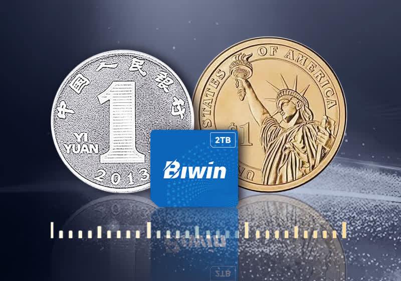 Biwin's ultra-compact 2TB SSD is smaller than the coins in your pocket