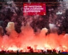 European football: ‘utterly outrageous’ fireworks cause Ajax abandonment