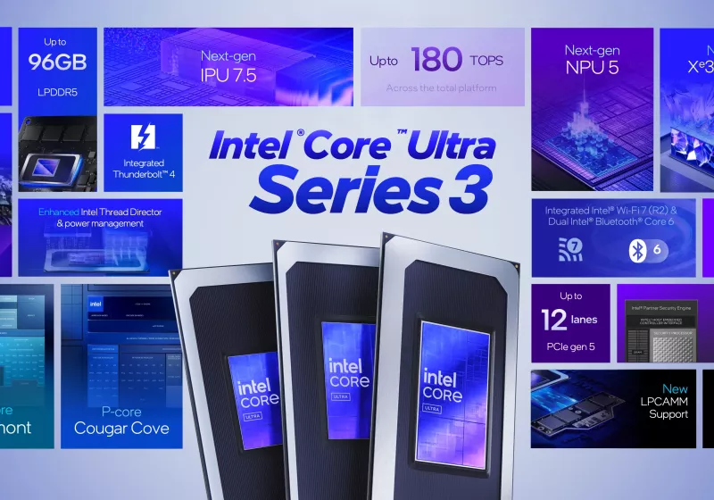 Intel launches Core Ultra Series 3 "Panther Lake" chips on its 2nm 18A process