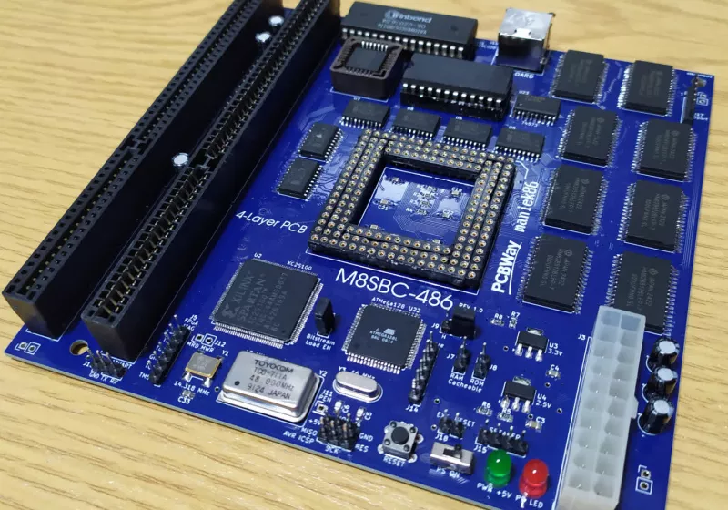 A hobbyist built a 486-style motherboard using an FPGA and pure determination