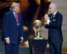 Growing sense of embarrassment at Fifa over Donald Trump peace prize