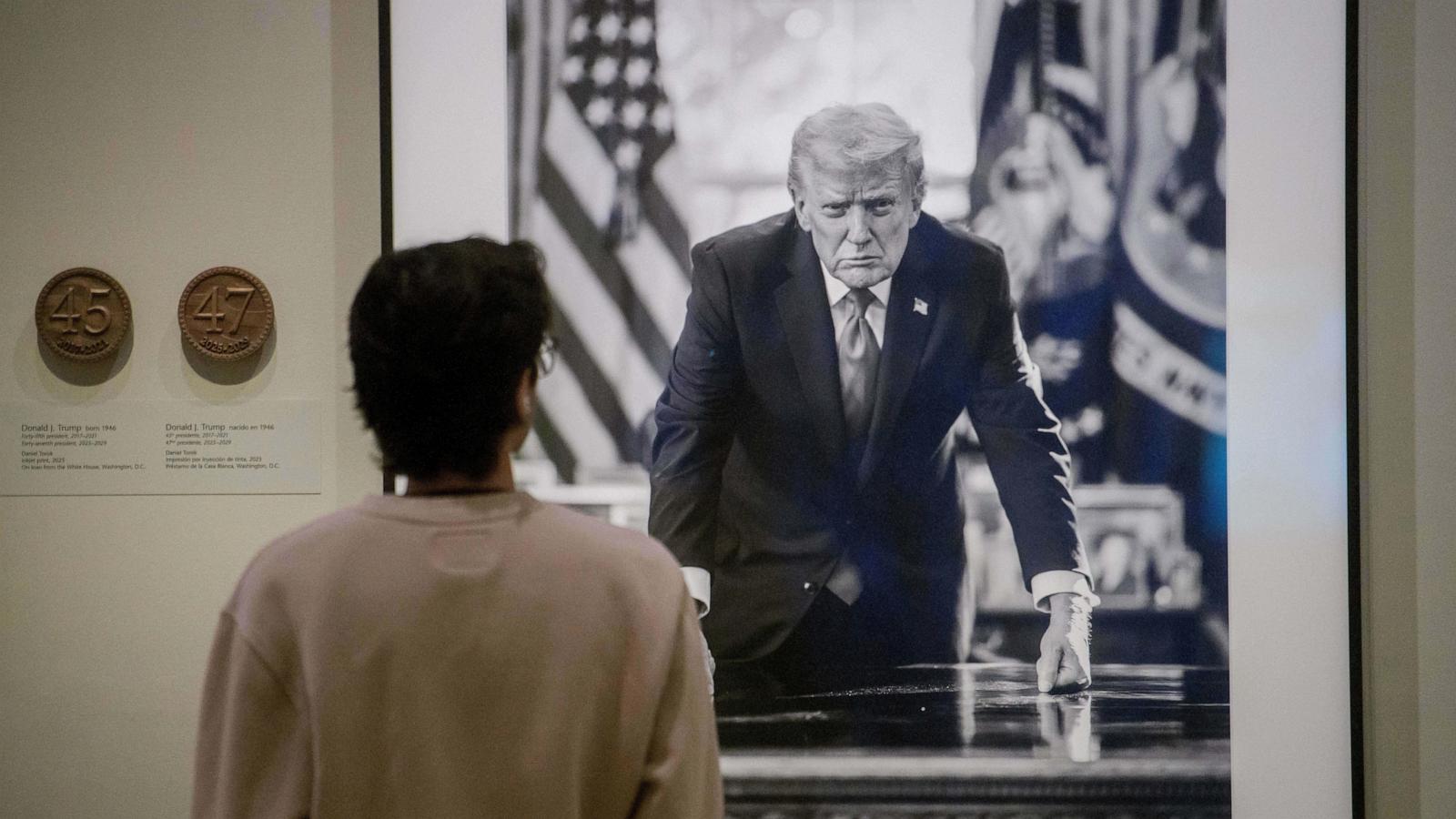Reference to Trump's impeachments is removed from the display of his Smithsonian photo portrait