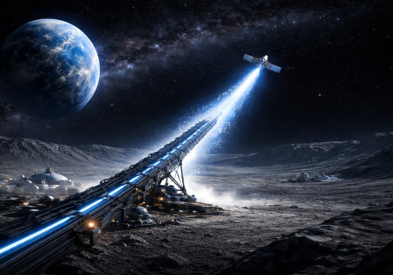 Elon Musk wants to launch AI satellites from the Moon using a giant catapult
