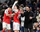 Beating Tottenham can be a ‘turning point’ for Arsenal, says proud Arteta