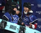 Chloe Kim thwarted in bid for Olympic halfpipe three-peat by South Korea’s Choi Gaon