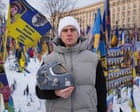 ‘I want to come back, to win gold’: banned Ukrainian determined to race for glory in helmet of memory